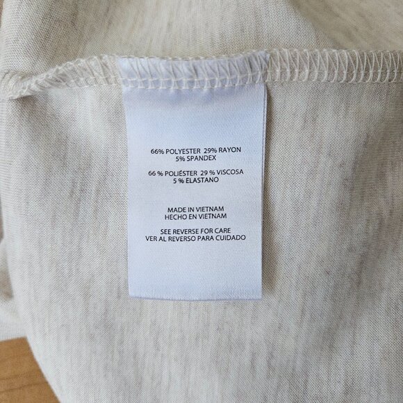 Express Heathered Oatmeal Cropped Sweatshirt Women’s Medium – Raglan Sleeve Soft - Picture 9 of 10